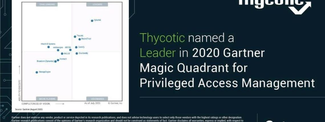 Thycotic Named A Leader In The 2020 Gartner Magic Quadrant For Privileged Access Management