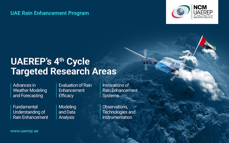 The National Center Of Meteorology Announces Targeted Research Areas For The UAE Rain Enhancement Program’s Fourth Cycle Projects