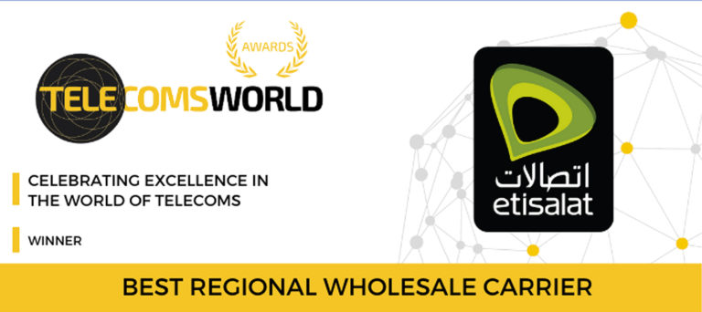 Etisalat Named ‘Best Regional Wholesale Carrier’ At 2020 Telecoms World ME Awards