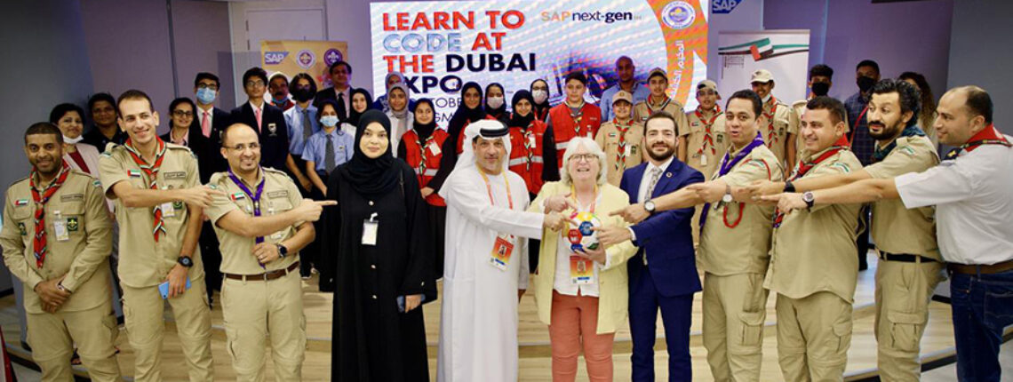 50 UAE Scouts Join More Than 1,000 Young Thinkers In A Live Coding Workshop At The SAP House At Expo 2020 Dubai