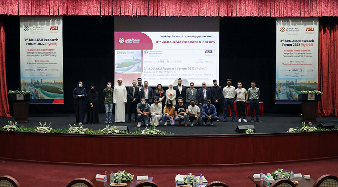 Abu Dhabi University Previews Sustainable Smart Construction And Concrete 3D Printing In The Third Edition Of The ‘ADU-ASU Research Forum’