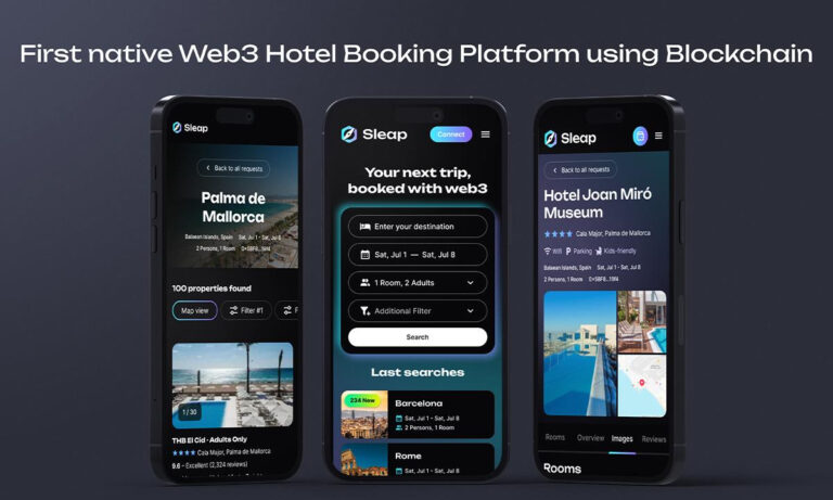 Sleap.Io Launches World’s First Web3 Hotel Booking Platform