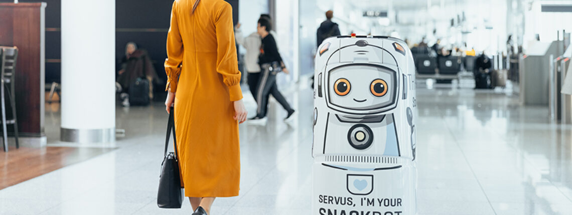 Robot Sells Drinks And Snacks At Munich Airport