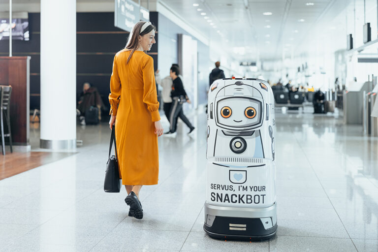 Robot Sells Drinks And Snacks At Munich Airport